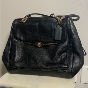 Coach Black Leather Handbag